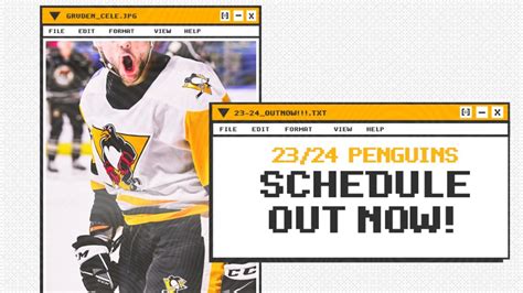 WBS Penguins 2023-2024 schedule | wnep.com