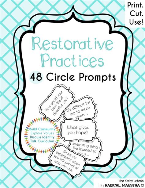 Printable Restorative Questions