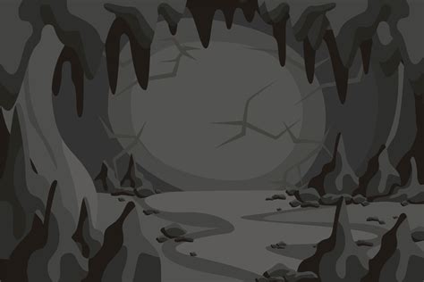 Cartoon horror cave tunnel landscape 1234022 Vector Art at Vecteezy