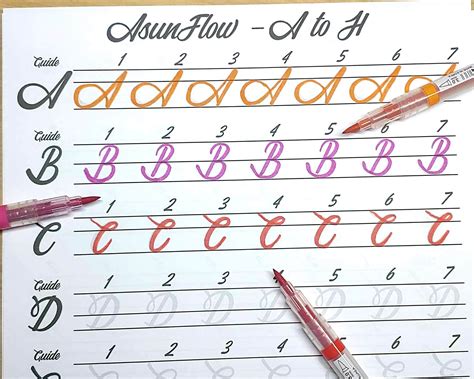 Modern Cursive Writing Practice Sheet for Adult Cursive Handwriting Improvement With Printable ...