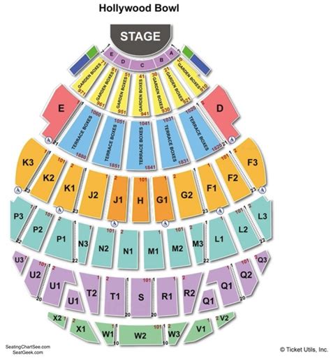 8 Photos Hollywood Bowl Seating Chart Interactive And View - Alqu Blog