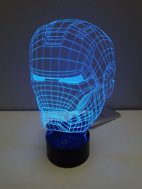 Pin by Samson Kwan on night light | Led night light, Iron man helmet, Night light