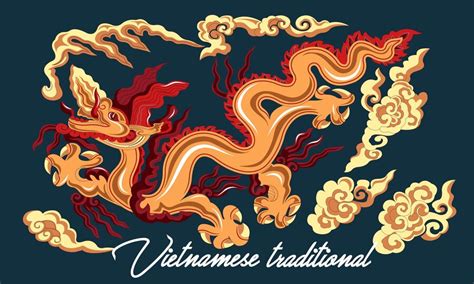 Premium Vector | Vietnamese traditional decoration, vietnamese dragon ...