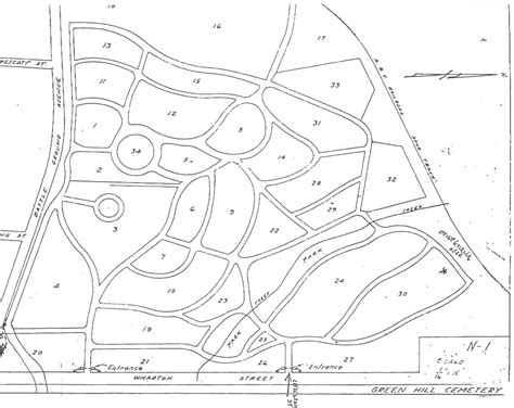 Green Hill Cemetery Map