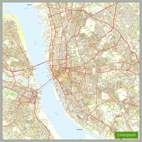 Liverpool City Centre Street Map | I Love Maps