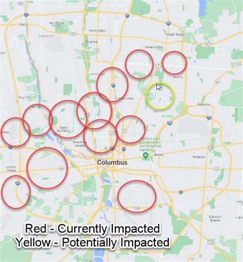 Power Outage Columbus Ohio Map - Franny Antonietta