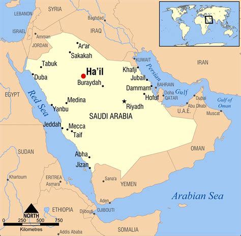 Hail Saudi Arabia map - Hail KSA map (Western Asia - Asia)