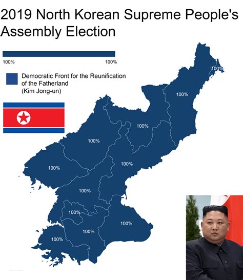 North Korean Election Result of 2019. - Maps on the Web