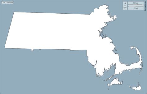 Massachusetts free map, free blank map, free outline map, free base map outline