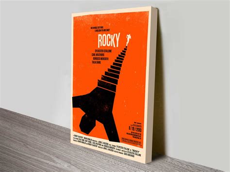 Rocky Movie Poster Canvas Print Australia