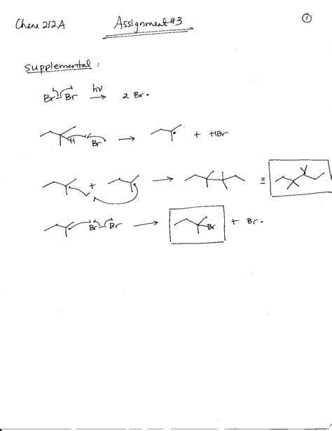 Mechanism of Bromine - Organic Chemistry | CHEM 212A - Docsity