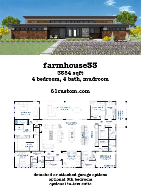 farmhouse33-modern farmhouse plan | 61custom | Contemporary & Modern House Plans