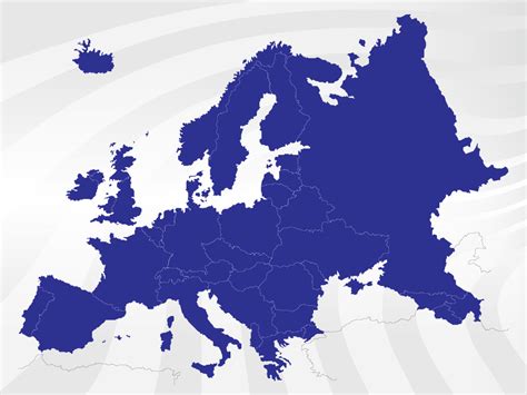 Map of Europe in Vector