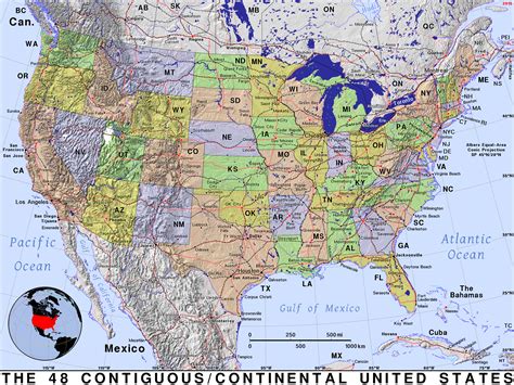 Continental United States · Public domain maps by PAT, the free, open source, portable atlas