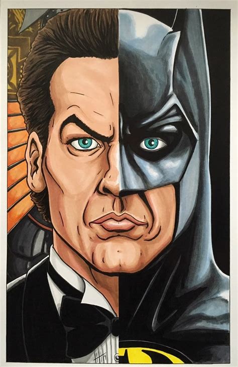 Bruce Wayne/batman '89 Transformation 11x17 Fine Art | Etsy