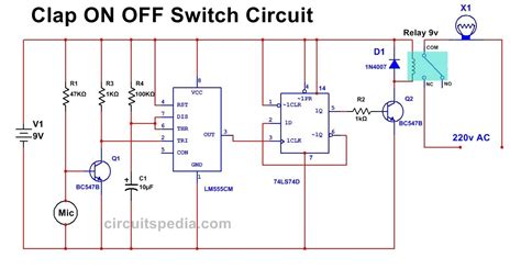 Clap Switch Circuit Diagram Using Arduino