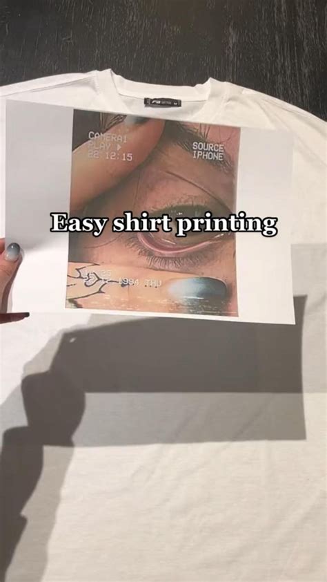 Easy shirt printing | Knutselideeën, Leuke knutselwerken, Knutsel idee