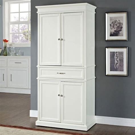 Crosley Parsons White Storage Cabinet-CF3100-WH - The Home Depot