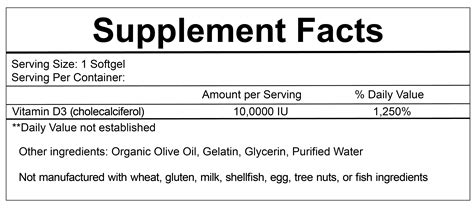 Private Label Vitamin D3 in Olive Oil 10,000 IU - Non-GMO