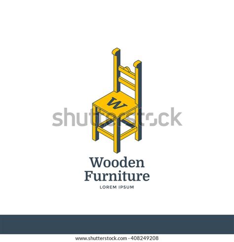 Wooden Furniture Logo Template Wood Chair Stock Illustration 408249208 ...