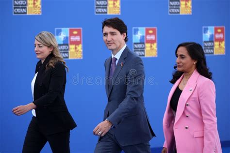 Canada`s Prime Minister Justin Trudeau and Foreign Minister Melanie Joly Editorial Stock Photo ...