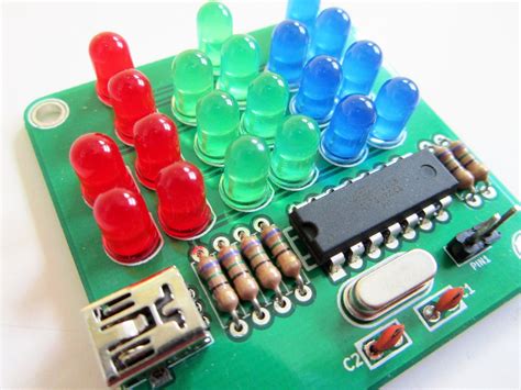 Binary Clock Kit with Red, Green and Blue Lights from applemountain on Tindie