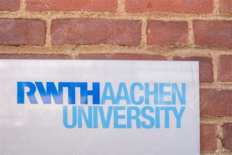 AACHEN, GERMANY JANUARY, 2017: Logo of the RWTH Aachen University. With ...