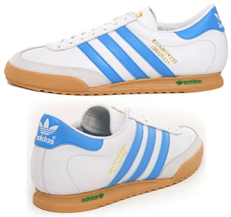 Adidas Beckenbauer trainers back in white and Columbia blue finish ...