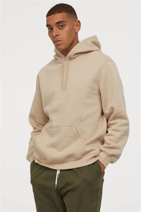 Relaxed-fit Hoodie - Beige - Men | H&M US | Beige hoodies, Hoodie outfit men, Hoodies men