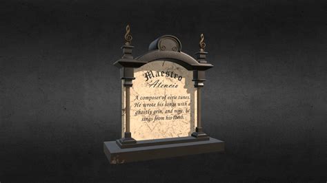 Haunted Mansion Project: X Atencio's Tombstone - Download Free 3D model ...