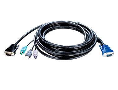 4 in 1 PS2/USB Keyboard-Video-Mouse Cable for KVM-440 (5 Metres)