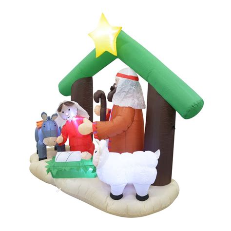 The Holiday Aisle® Nativity Scene Inflatable & Reviews - Wayfair Canada