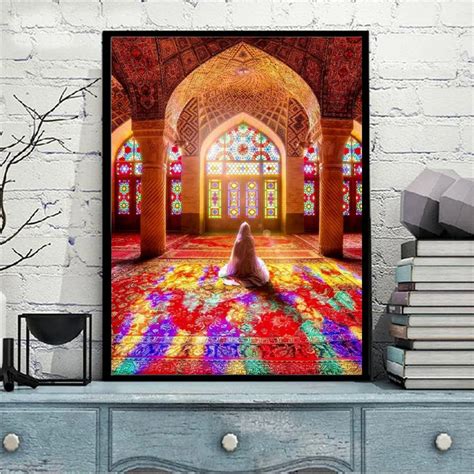 Aliexpress.com : Buy Islamic Mosque Posters and Print Wall Art Canvas Painting Wall Decoration ...