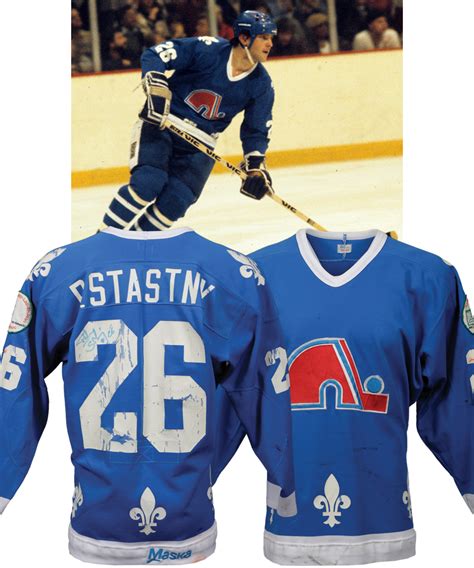 Lot Detail - Peter Stastny's 1982-83 Quebec Nordiques Signed Game-Worn Jersey with LOA - Canada ...