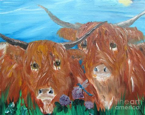 HighLand Coos Painting by Susan Voidets - Fine Art America