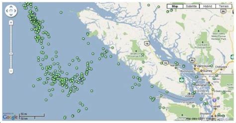 Vancouver Earthquakes History Map | News