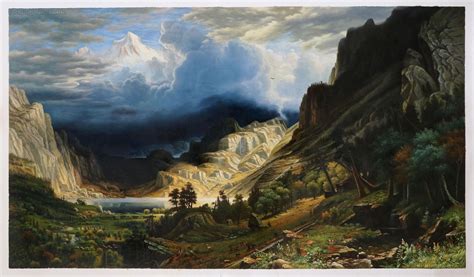 A Storm in the Rocky Mountains - Albert Bierstadt Paintings | Colorado ...