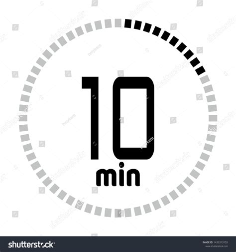 10 Minutes Countdown Timer Digital Counter Stock Vector (Royalty Free ...