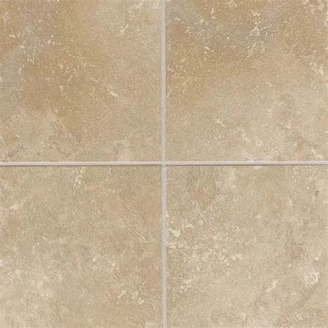 Cream 4.3 Mm Thick Plain Matte Finished Ceramic Floor Tile For Indoor ...