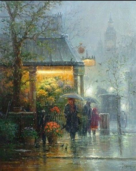 Pin by Mike on Art 🏞 | Rain painting, Rain art, Painting