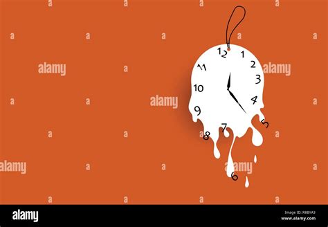 Melting clock hi-res stock photography and images - Alamy