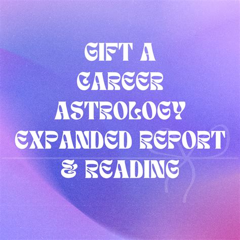 Gift a Career Astrology Reading and Career Astrology Report — woo woo ...