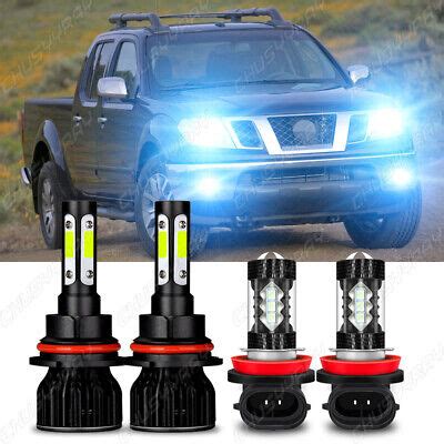 For Nissan Frontier 2005-2018 4x High/Low Beam LED Headlight+Fog Light ...