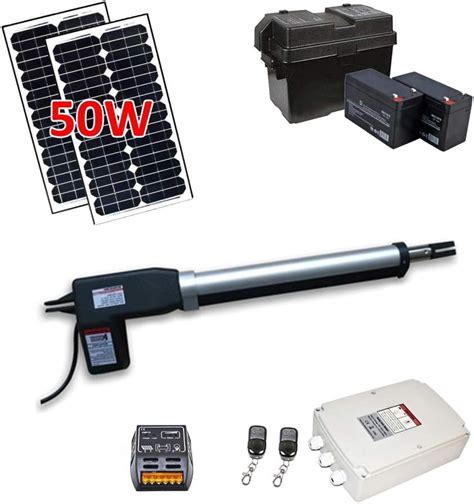 Amazon.com: ALEKO AS600SLV Solar Powered Single Swing Gate Opener Kit ...