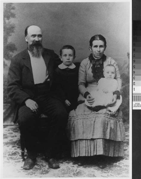 Portrait of Andrew Jackson Summy and family in ca. 1880's