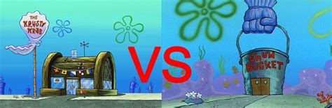 Krusty Krab vs. Chum Bucket Blank Template - Imgflip