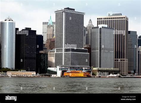 New York City Downtown Skyline Stock Photo - Alamy