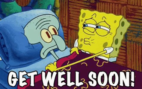 Get Well Soon GIF - GetWellSoon Spongebob Care - Discover & Share GIFs