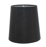 5 Inch European Drum Style Chandelier Lamp Shade Mini Shade Black Silk – UpgradeLights.com