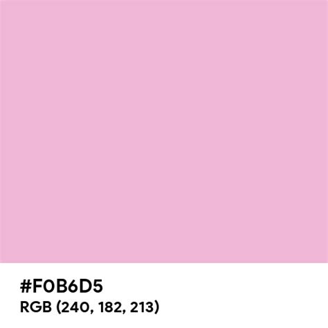 Pastel Pink color hex code is #F0B6D5